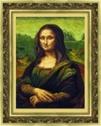 Набор для вышивки крестиком 240 По мотивам Леонардо да Винчи Мона Лиза
