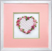 Набор для вышивки лентами Л-004 Сердце