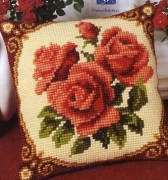Vervaco Подушка Розы 614