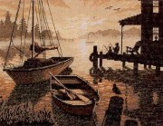 Набор для вышивания крестом DIMENSIONS 35018 Спокойный силуэт