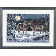 Набор для вышивания DIMENSIONS Волки в ночи 12153