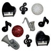 0340 Декоративні ґудзики. Музика