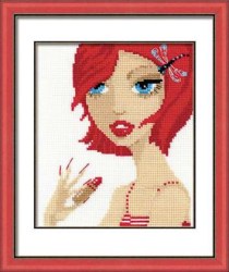 Набор для вышивания Риолис 1011 Девочка-Помада
