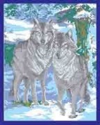 Канва с нанесенным рисунком (рисунок смываемый) РТ 020