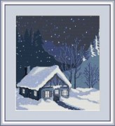 Лука-С Набор для вышивания крестиком 343 Домик в сугробах