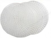 Заготовка из пластиковой канвы Круг белая №7