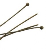 Гвоздики с шариком ювелирные бронзовые