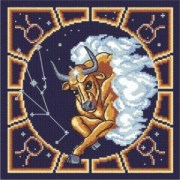 Вышивка нитками от  М.П. Студия БК-05 Знаки Зодиака Телец