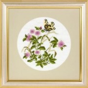 Набор для вышивки гладью Панна Садовая бабочка Ц-1310