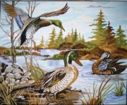 Канва Collection D'Art с нанесенным рисунком 10252