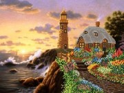 Ткань с рисунком для вышивания бисером Маяк РКП-049