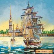 Схема для вышивки бисером Фрегат AC-138