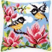 Набор для вышивания Вервако Подушка Птицы в магнолии PN-0145589