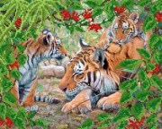 АК3-040 Смугасте сімейство. А-строчка. Схема на тканині для вишивання бісером