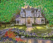 АК3-032 Будинок мрії. А-строчка. Схема на тканині для вишивання бісером