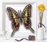 Набор Благовест для вышивки бисером на прозрачной основе Бабочка Б-22