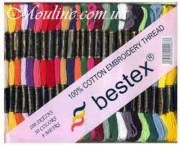 Повна палітра муліне Bestex (аналог DMC), бавовняні нитки для вишивання