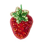 Набор для изготовления броши Crystal Art БП-295 Клубника