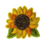 Набор для изготовления броши Crystal Art БП-307 Подсолнух