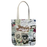 Екосумка шопер з малюнком, Карта, 40х35см - Mouline.com.ua