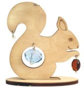 Набор для творчества из фанеры Чарівна Мить Подвеска Украшение Белочка