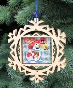 Набор для творчества из фанеры Чарівна Мить F-082 Украшение Снеговик