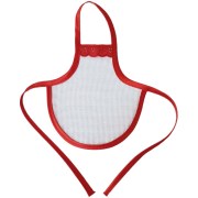 Декоративный фартук под вышивку красный