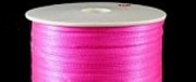 Лента атласная 3 мм двухсторонняя ярко-розовая 014