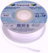 Лента атласная 3 мм двухсторонняя светло-сиреневая 044