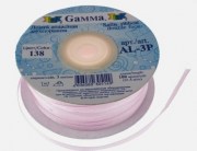 Лента атласная 3 мм двухсторонняя Гамма розовая 138