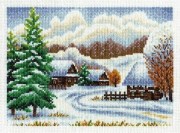 Klart набор для вышивания крестом 8-065 Зимняя деревня