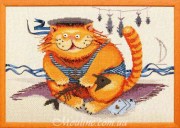 Набор для вышивания Чарівна Мить М-108 Кот-моряк