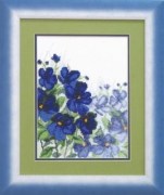 Набор вышивки смешанная техника Чаривна Мыть СТ-21, Незабудки