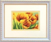 Набор для вышивки крестиком Чарівна Мить 542, Тюльпаны