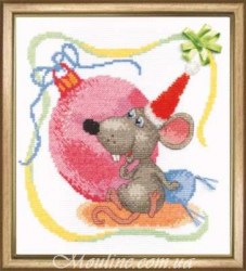 Набор для вышивания Чарівна Мить А-206 Серия Восточный гороскоп С Новым годом Мышки!