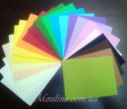Набор разноцветного фоамирана для изготовления искусственных цветов