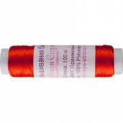 Нить для вышивания бисером оранжевый