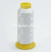 Нитки вишивальні, з поліестру 120D/2 ПЕ 2742 м, білі