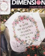 03224 Набор для вышивания DIMENSIONS Одеяльце Цветы