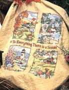 03180 Набор для вышивания DIMENSIONS Одеяльце Времена года