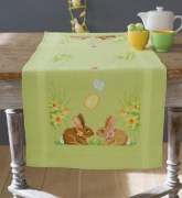 Набор для вышивания крестом (дорожка на стол) Vervaco PN-0156711 Пасхальные зайцы