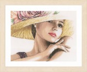Вышивка крестом Lanarte Lady with Hat / Девушка в шляпке