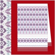 Схема для вышивания рушныка цветная Р3-002