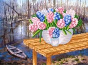 Вышивание бисером от Марички, Тканина з малюнком для вишивання бісером, малюнок нанесений на атлас