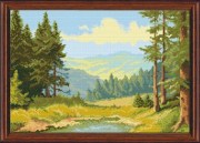 Канва с нанесенным рисунком (рисунок смываемый) РТ-044