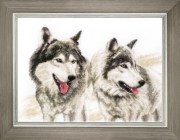 ВТ-056 Набір для вишивання хрестиком Crystal Art "Сірі брати"