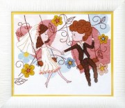 ВТ-069 Набір для вишивання хрестиком Crystal Art "Веселе весілля"