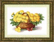 ВТ-114 Набір для вишивання хрестиком Crystal Art "Корзина кульбабок"