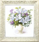 Набор для вышивания крестом Crystal Art Букет с белыми лилиями ВТ-141