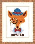 Набор для вышивания крестом Crystal Art Лис-хипстер ВТ-154